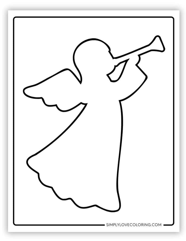 angel templates (free pdf printables) - simply love coloring